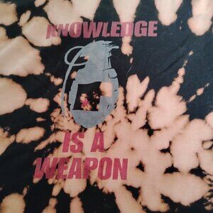 Nine Inch Nail Year Zero Knowledge Is A Weapon XL Vintage Tie Dye T-Shirt